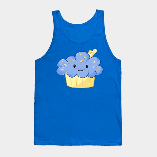 Happy Cupcake Blue Sprinkles Tank Top by Jim N Em Designs